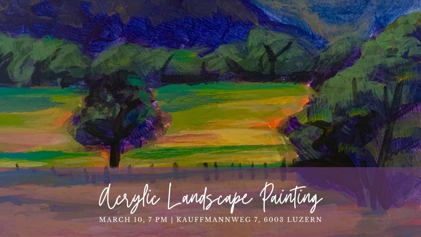 Acrylic Landscape | 10 March | CamelianArt
